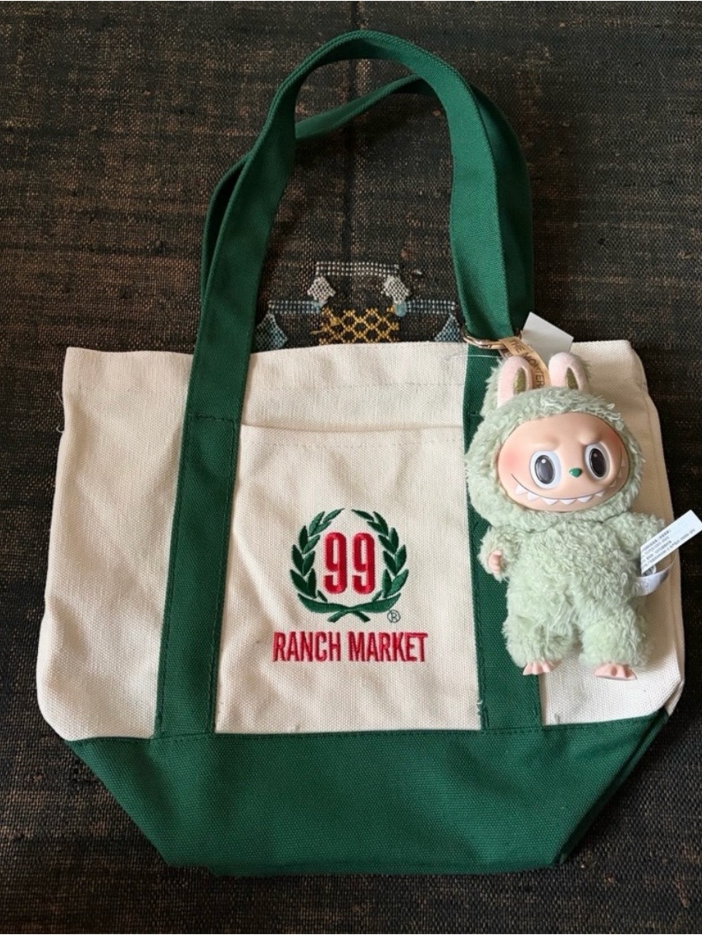 NWT 99 Ranch Mini Market Tote in Forest Green